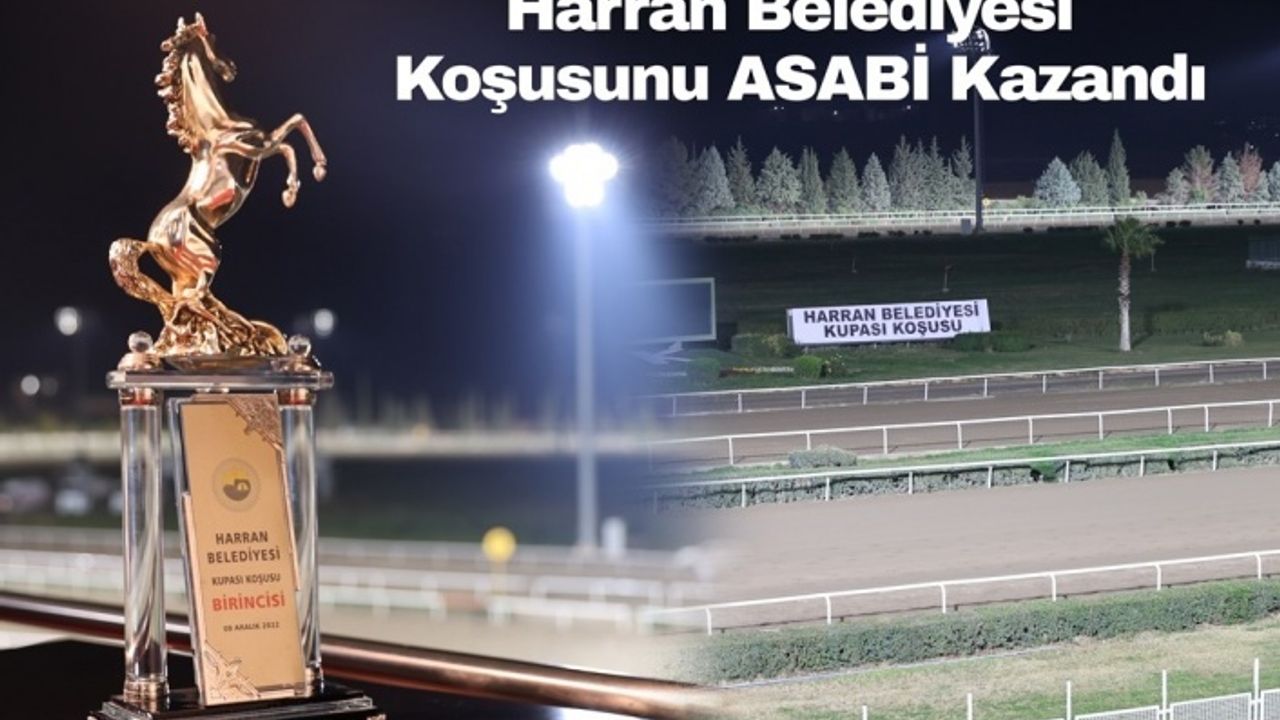 TÜRKİYE JOKEY KULÜBÜ “HARRAN BELEDİYESİ KOŞUSUNU” ASABİ KAZANDI
