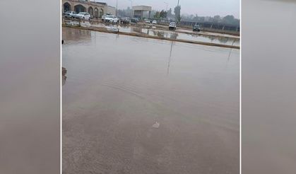 HASTANE BAHÇESİ SUYUN ALTINDA KALDI