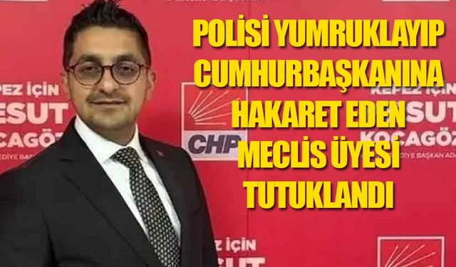 Polisi yumruklayıp Cumhurbaşkanına hakaret eden meclis üyesi tutuklandı