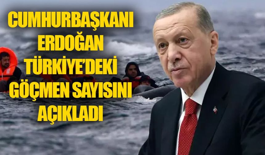 Cumhurbaşkanı Erdoğan Türkiye'deki göçmen sayısını açıkladı