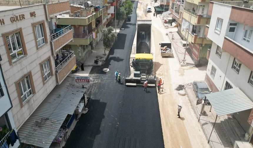 5 bölgeyi birbirine bağlayan cadde 2141 asfaltlandı