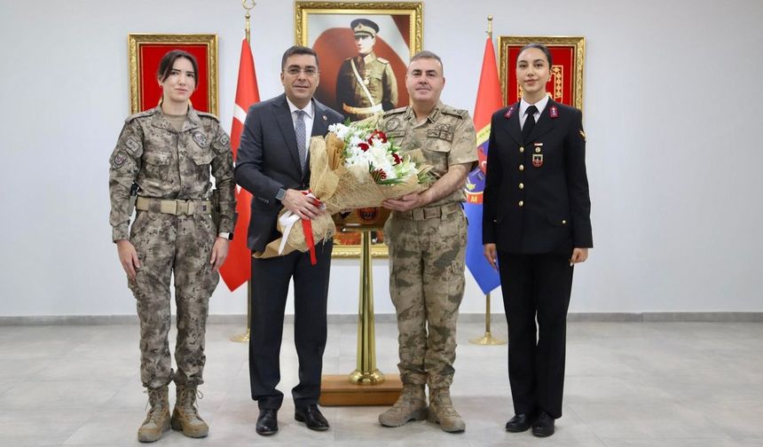 Avkıran, tebriğe gelen Aksoy ve heyetini ağırladı