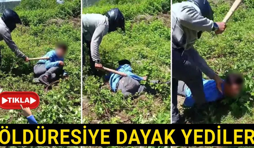 ÖLDÜRESİYE DAYAK YEDİLER
